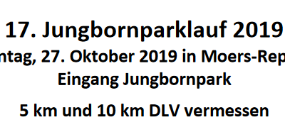 Jungbornparklauf Moers-Repelen 27. Oktober