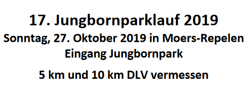 Jungbornparklauf Moers-Repelen 27. Oktober